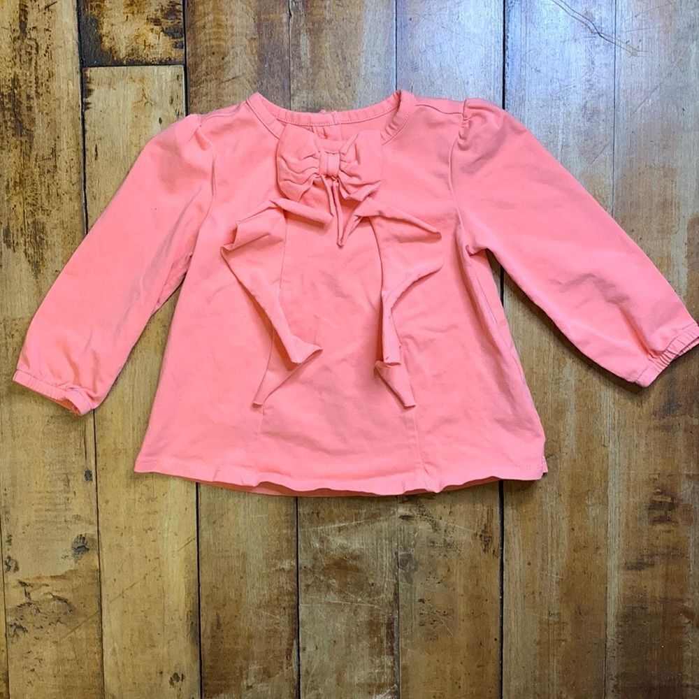 Gymboree long sleeve shirt 12 to 18 months cotton Thanksgiving Bow Holiday